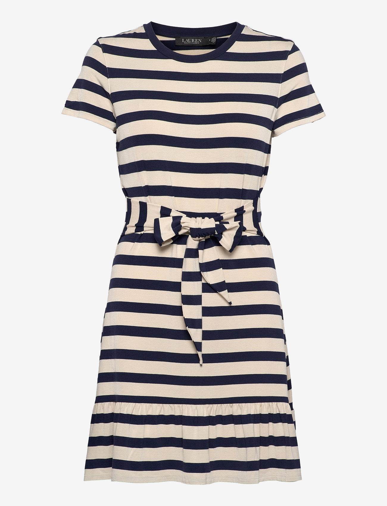 ralph lauren striped jersey dress