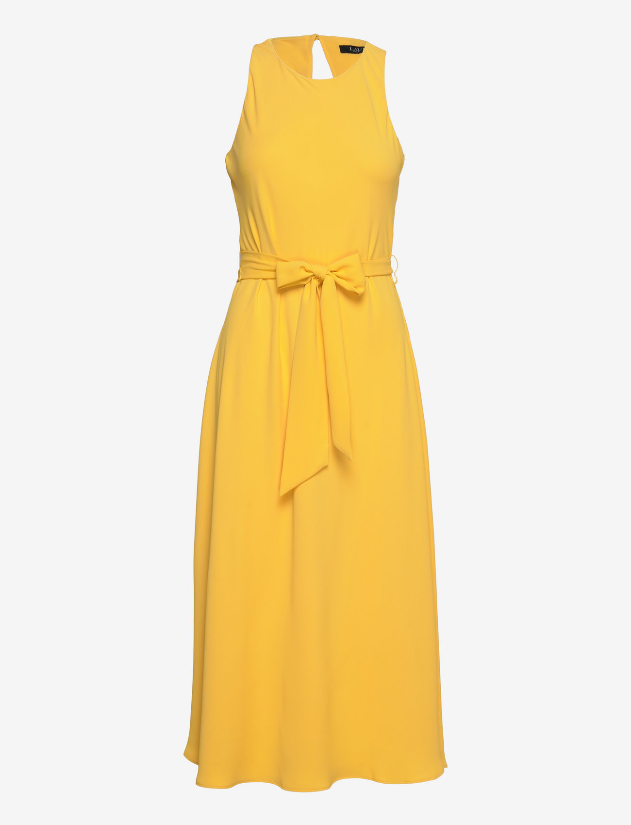 ralph lauren georgette sleeveless gown