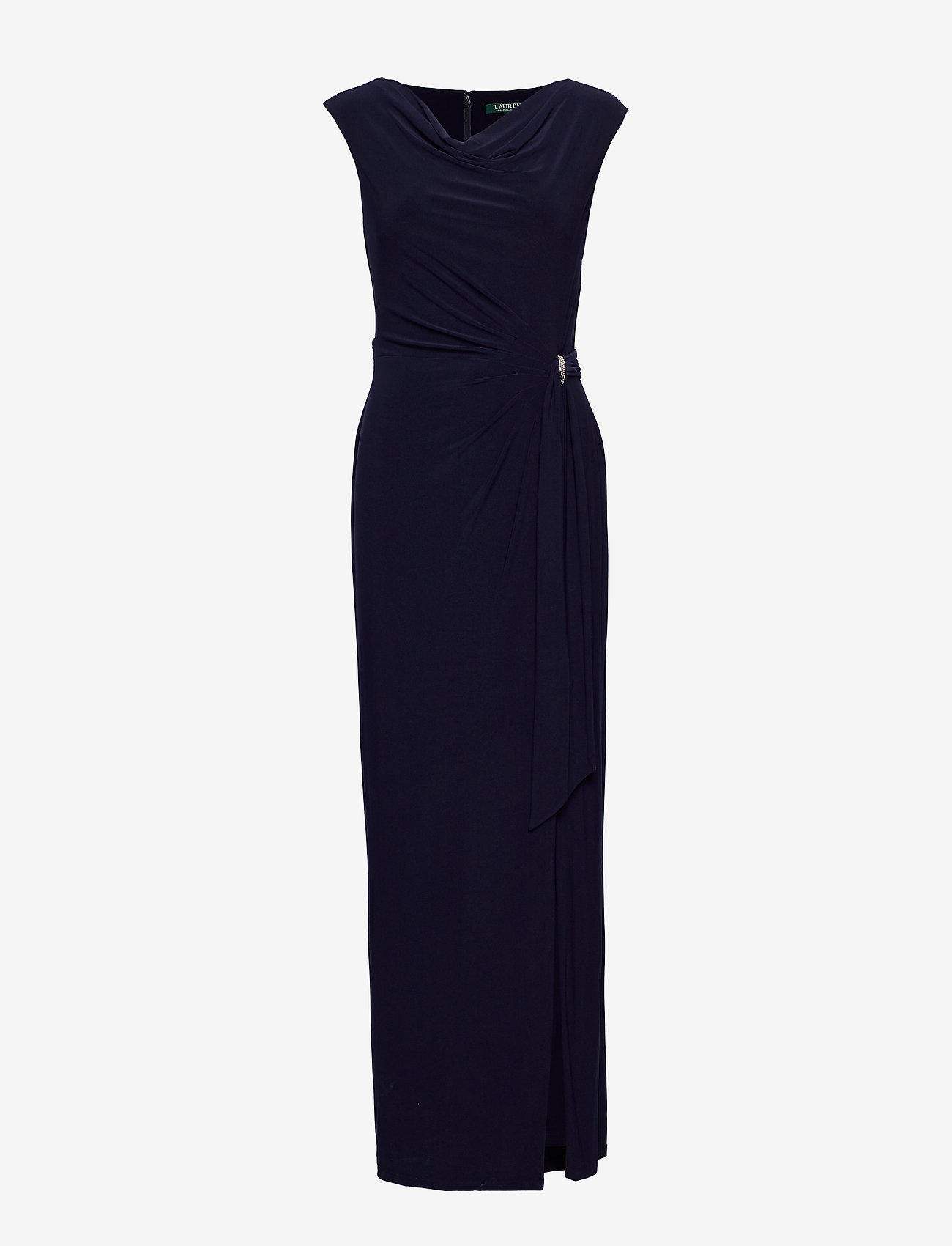 ralph lauren navy evening dress