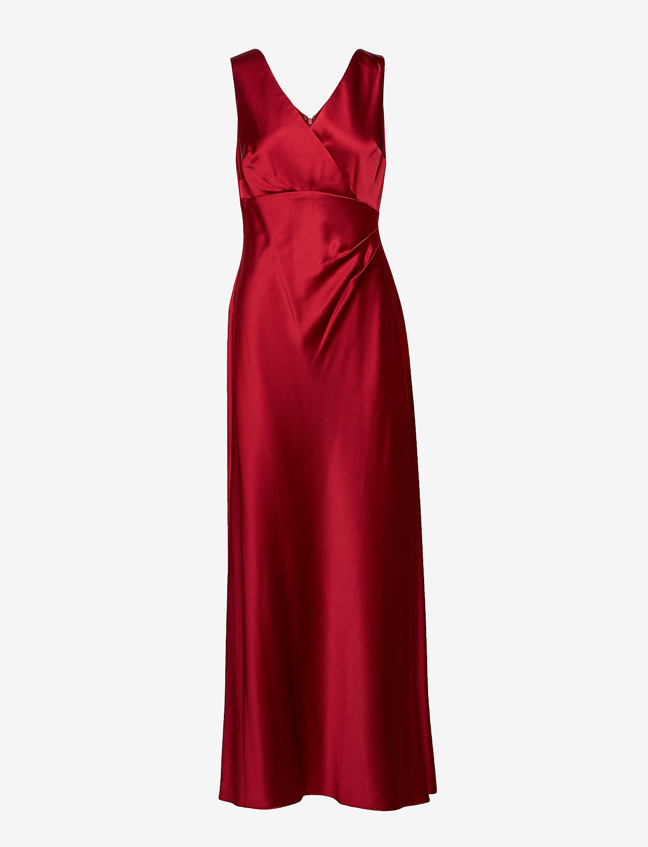 ralph lauren long red dress