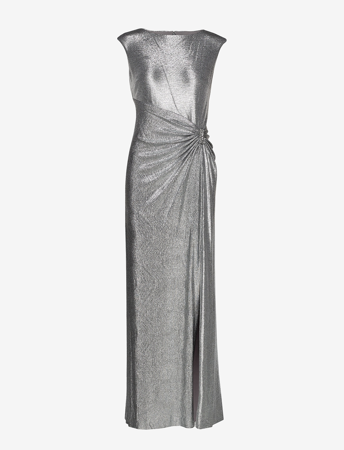 ralph lauren silver dress