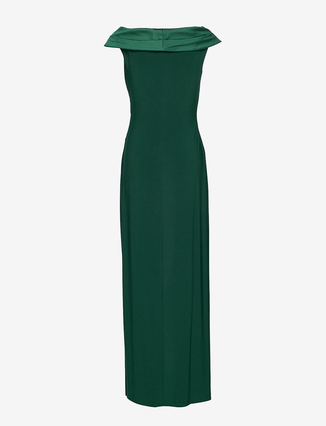 ralph lauren crepe sleeveless gown