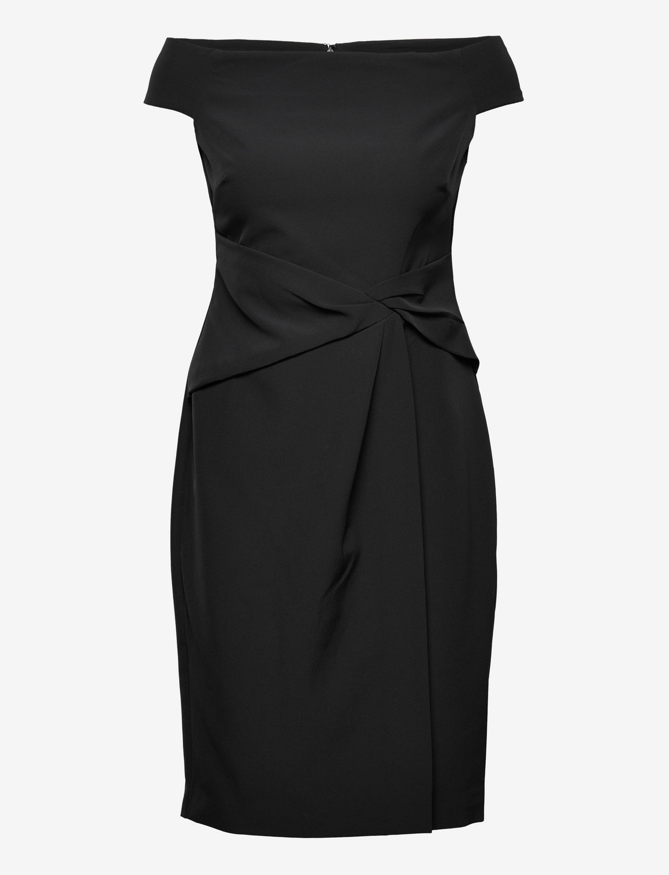 ralph lauren black off the shoulder dress