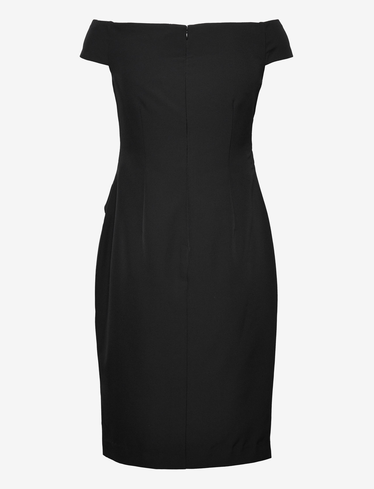 ralph lauren black off the shoulder dress