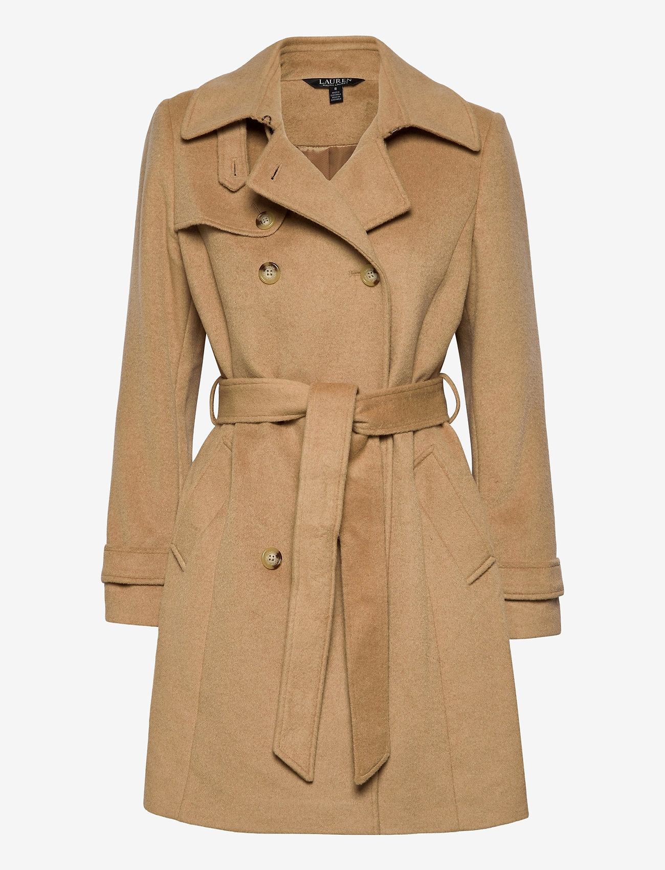 Wool-blend Trench Coat (Camel) (359 