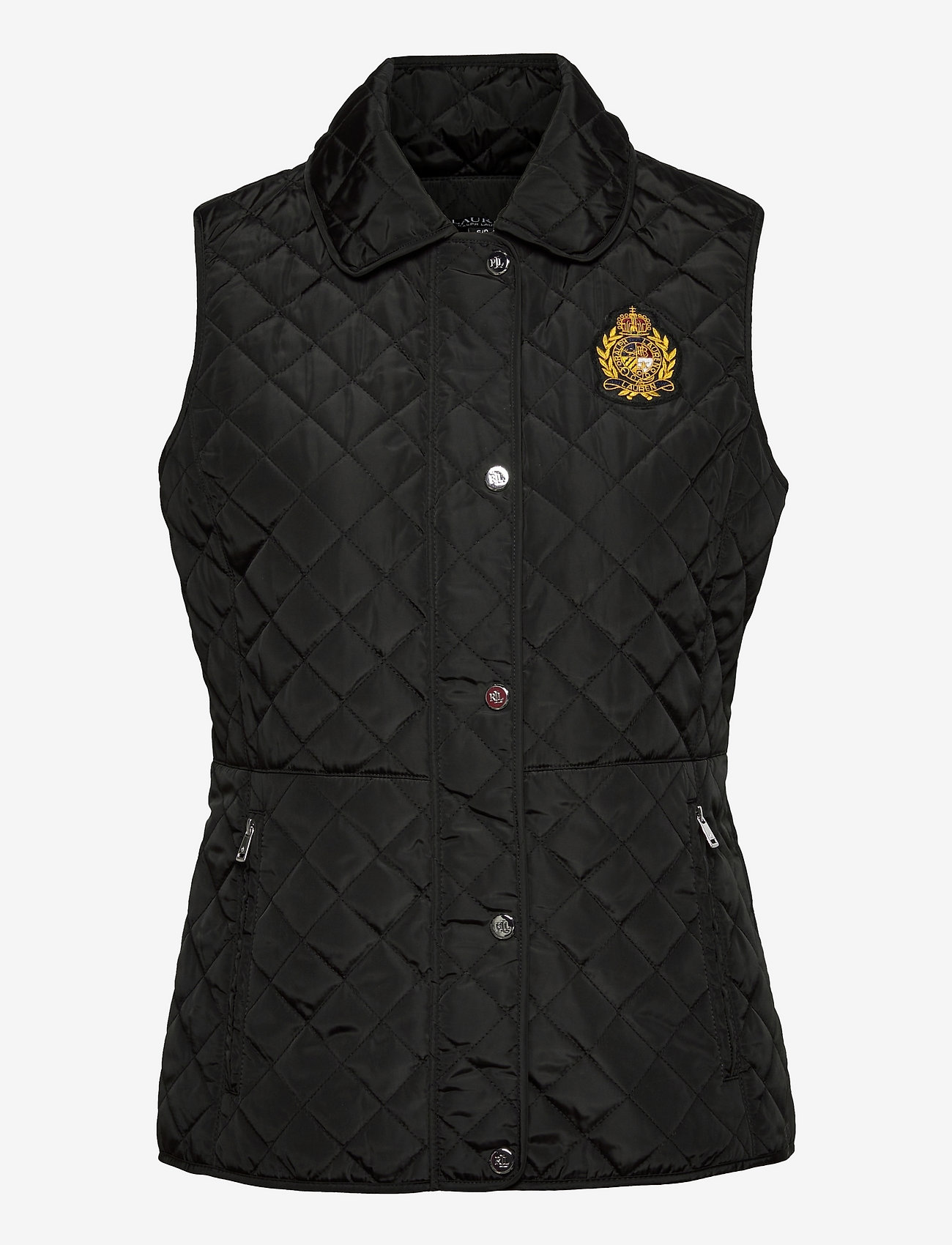 Lauren Ralph Lauren - Crest-Patch Quilted Vest - down- & padded jackets - black - 0