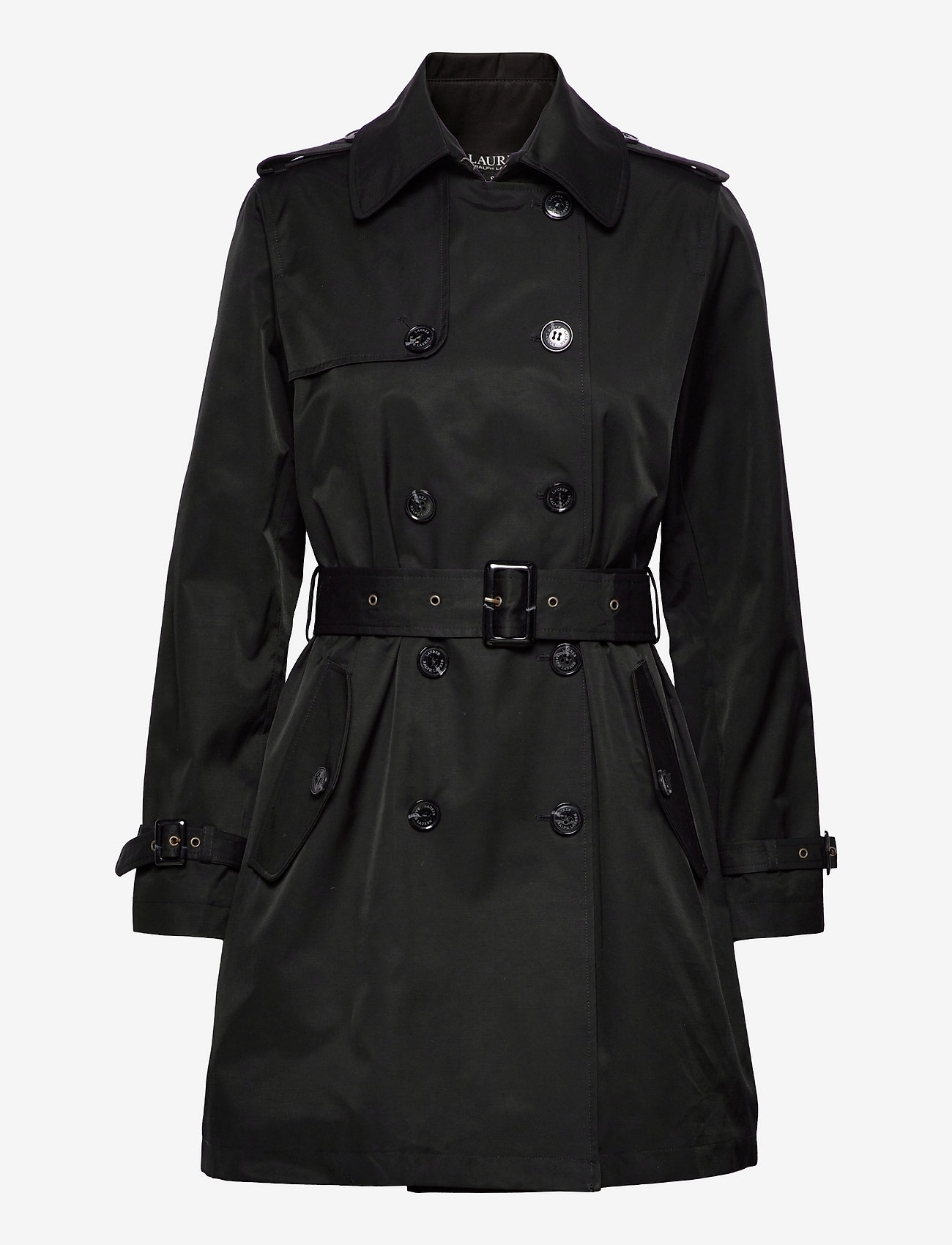 Lauren Ralph Lauren - Belted Trench Coat - vårkappor - black - 0