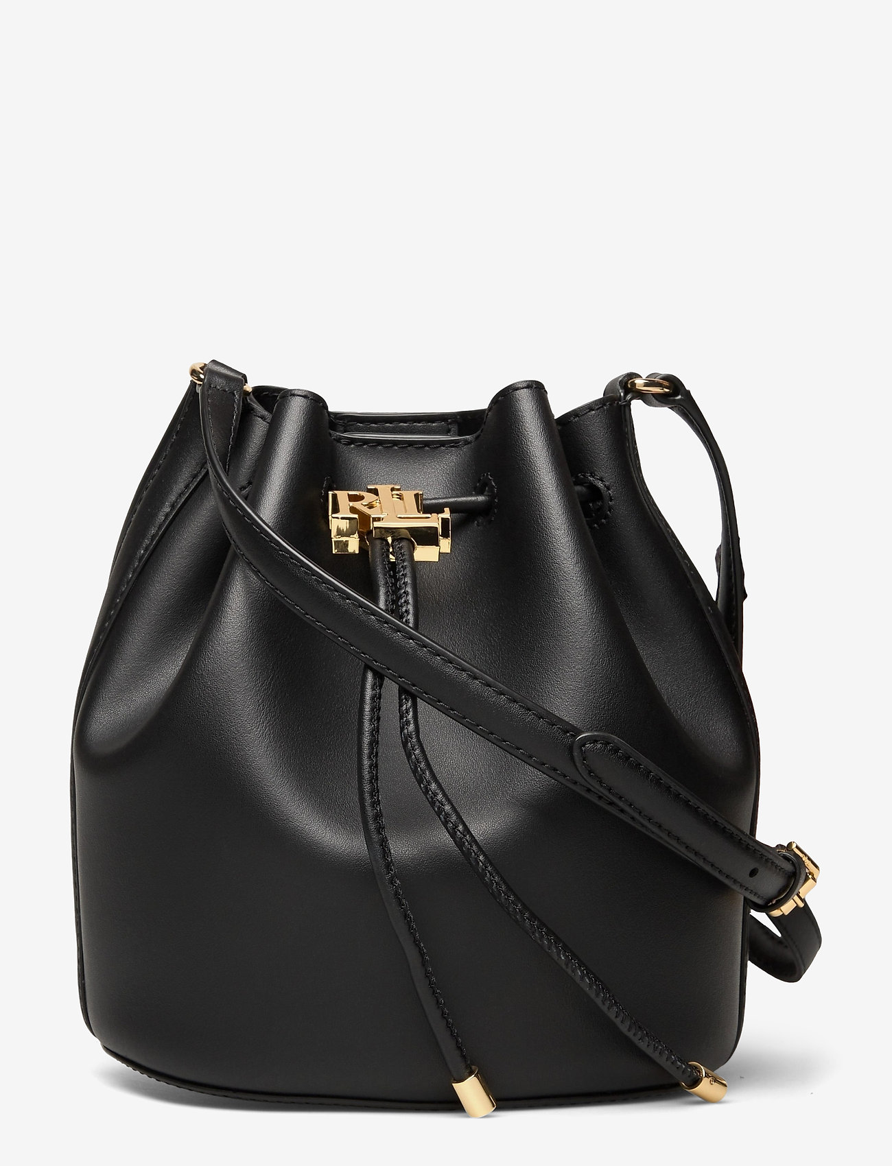 Lauren Ralph Lauren - Leather Medium Andie Drawstring Bag - handtassen - black - 0