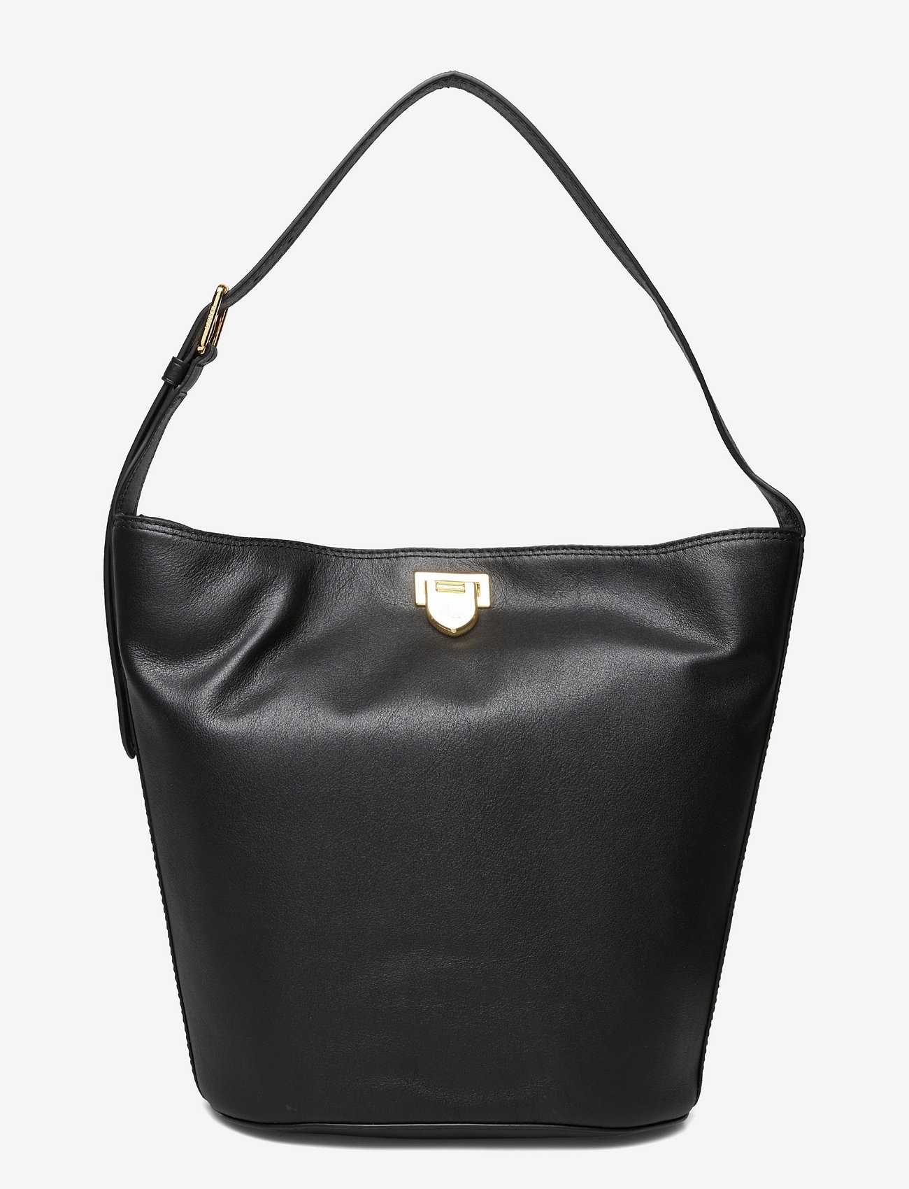 ralph lauren black bucket bag