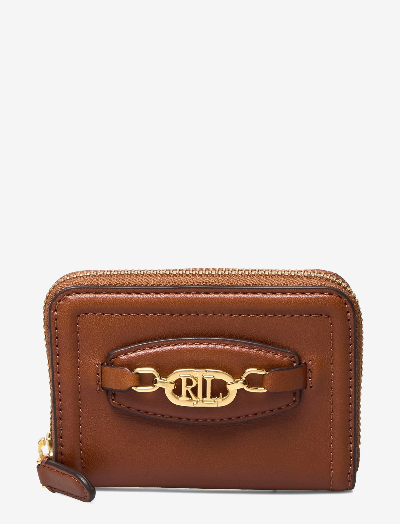 lauren ralph lauren smooth leather zip wallet