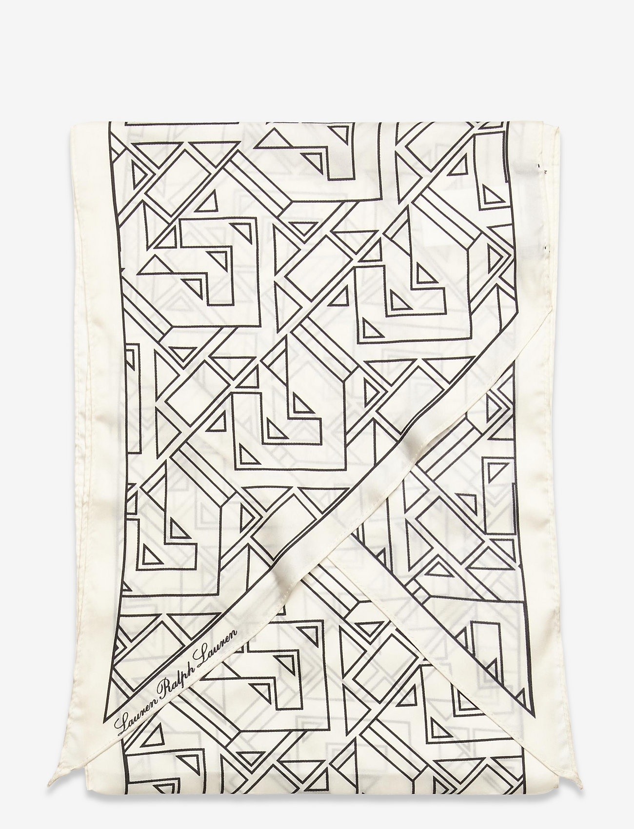 Lauren Ralph Lauren - Belinda Print Silk Twill Scarf - kevyet huivit - cream - 1