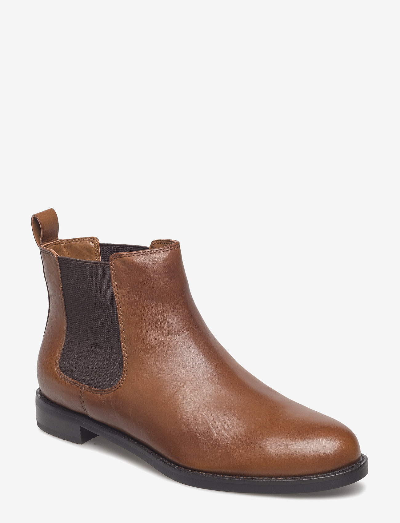Lauren Ralph Lauren - Haana Leather Boot - chelsea boots - deep saddle tan - 0
