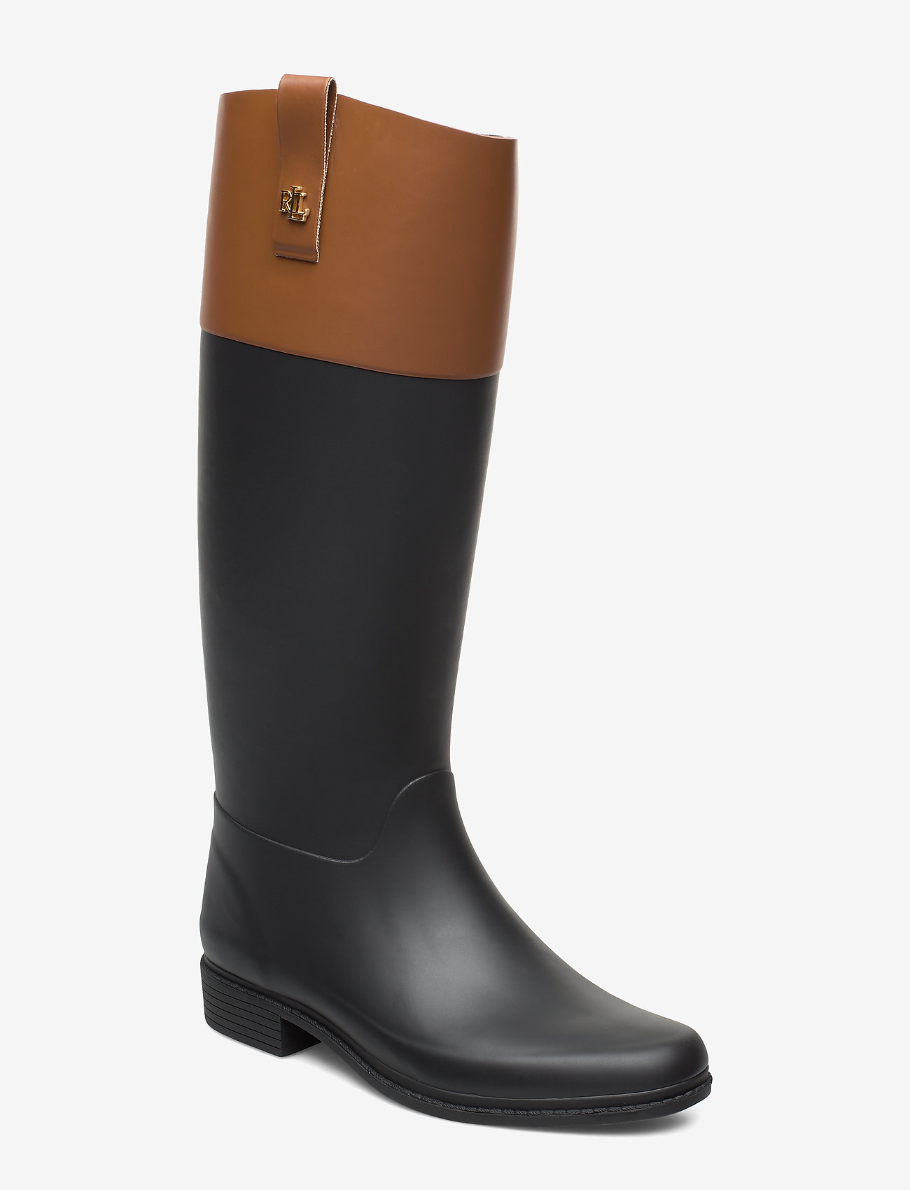 ralph lauren black rain boots
