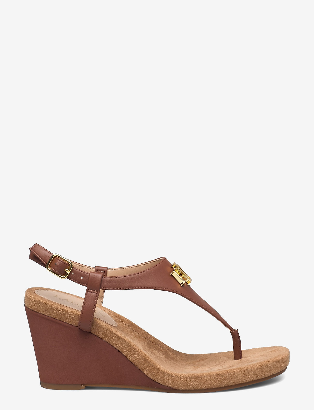 Lauren Ralph Lauren Jeannie Faux-leather Sandal - Wedges | Boozt.com