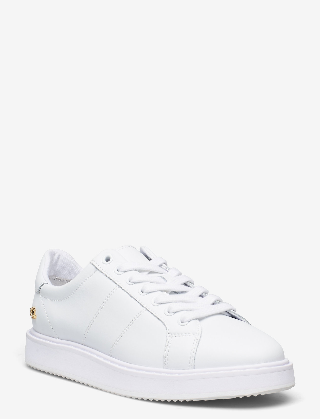 Lauren Ralph Lauren - Angeline II Action Leather Sneaker - matalavartiset tennarit - rl white/rl white - 0