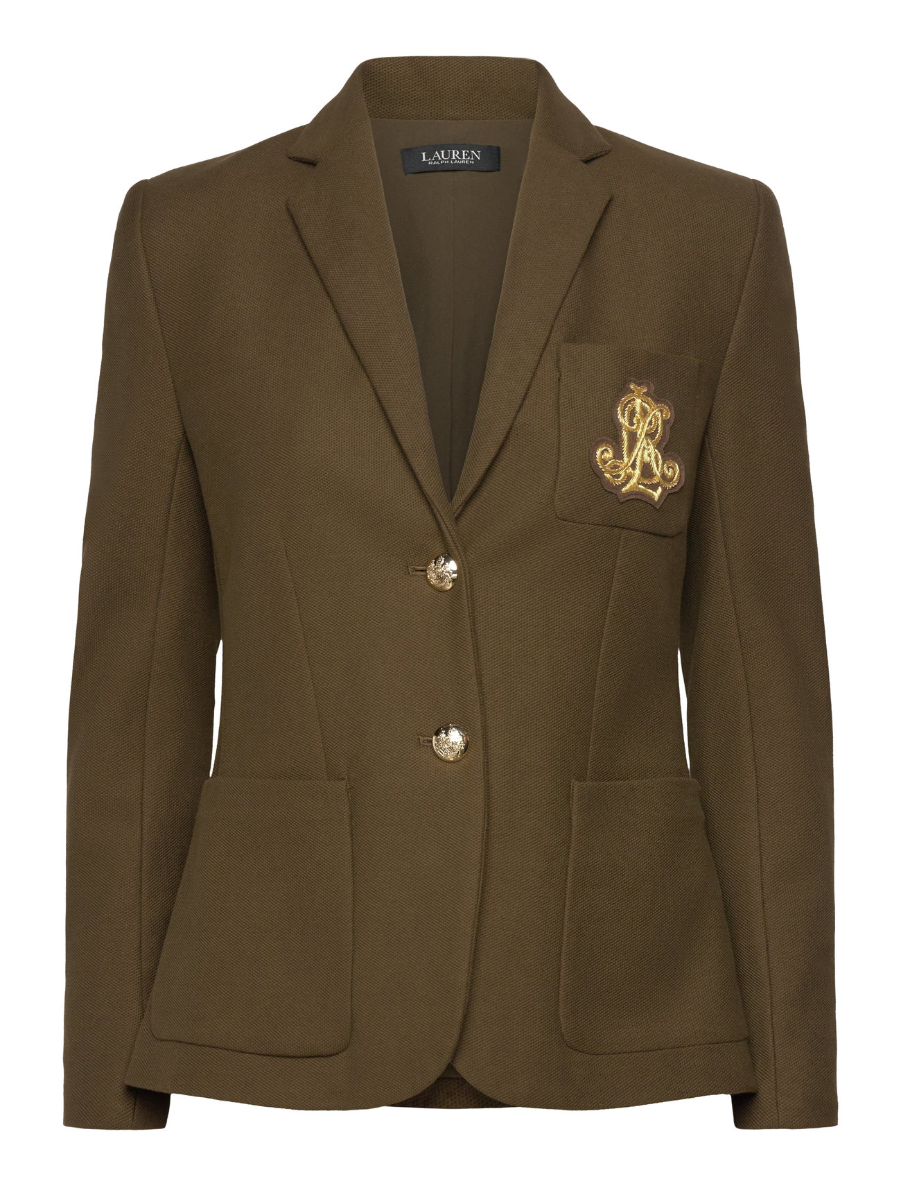 Lauren Ralph Lauren Bullion Jacquard Blazer Khaki Green