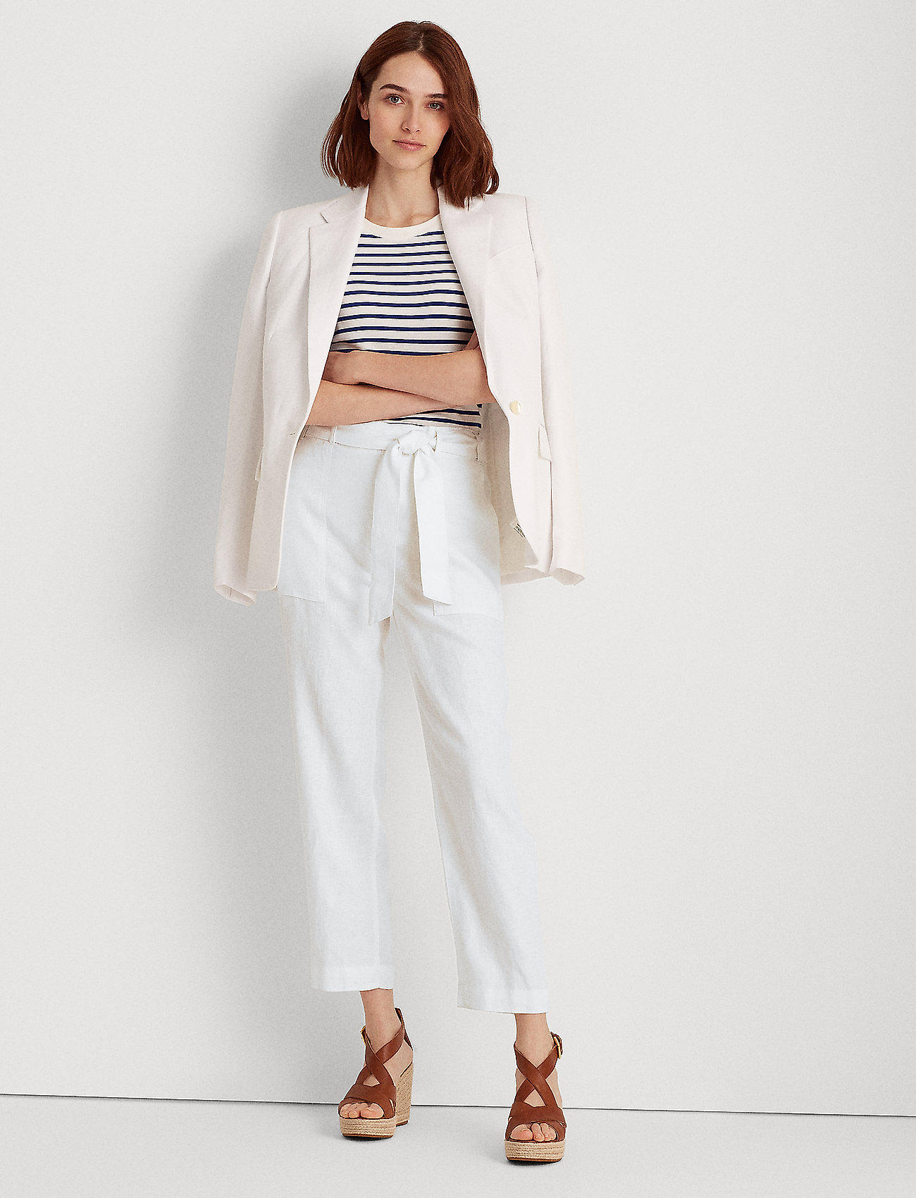 ralph lauren linen trousers