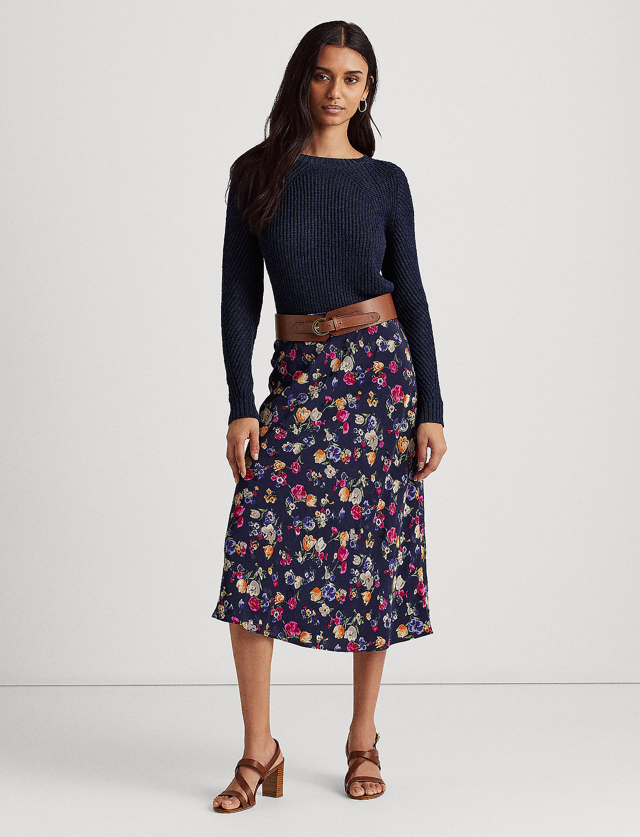 Lauren Ralph Lauren Floral Jacquard Skirt - Midi skirts | Boozt.com