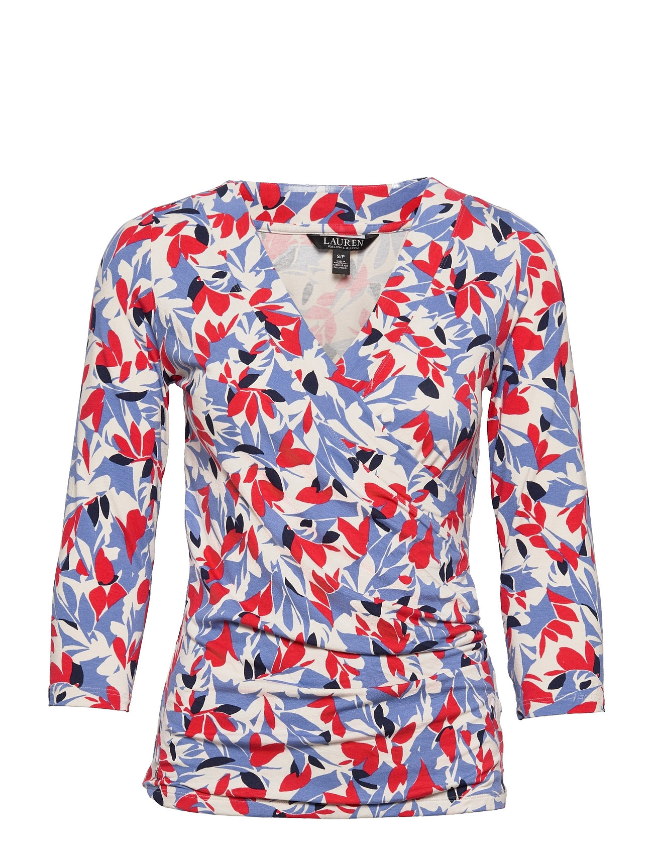 Lauren Ralph Lauren Floral Surplice Jersey Top - Long sleeved blouses -  