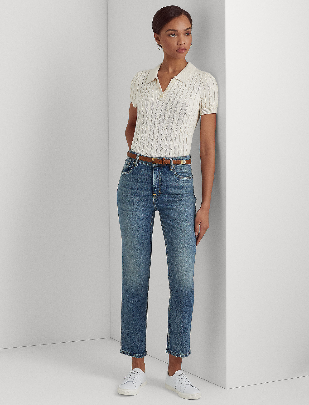 Lauren Ralph Lauren High-rise Straight Ankle Jean - Straight jeans -  