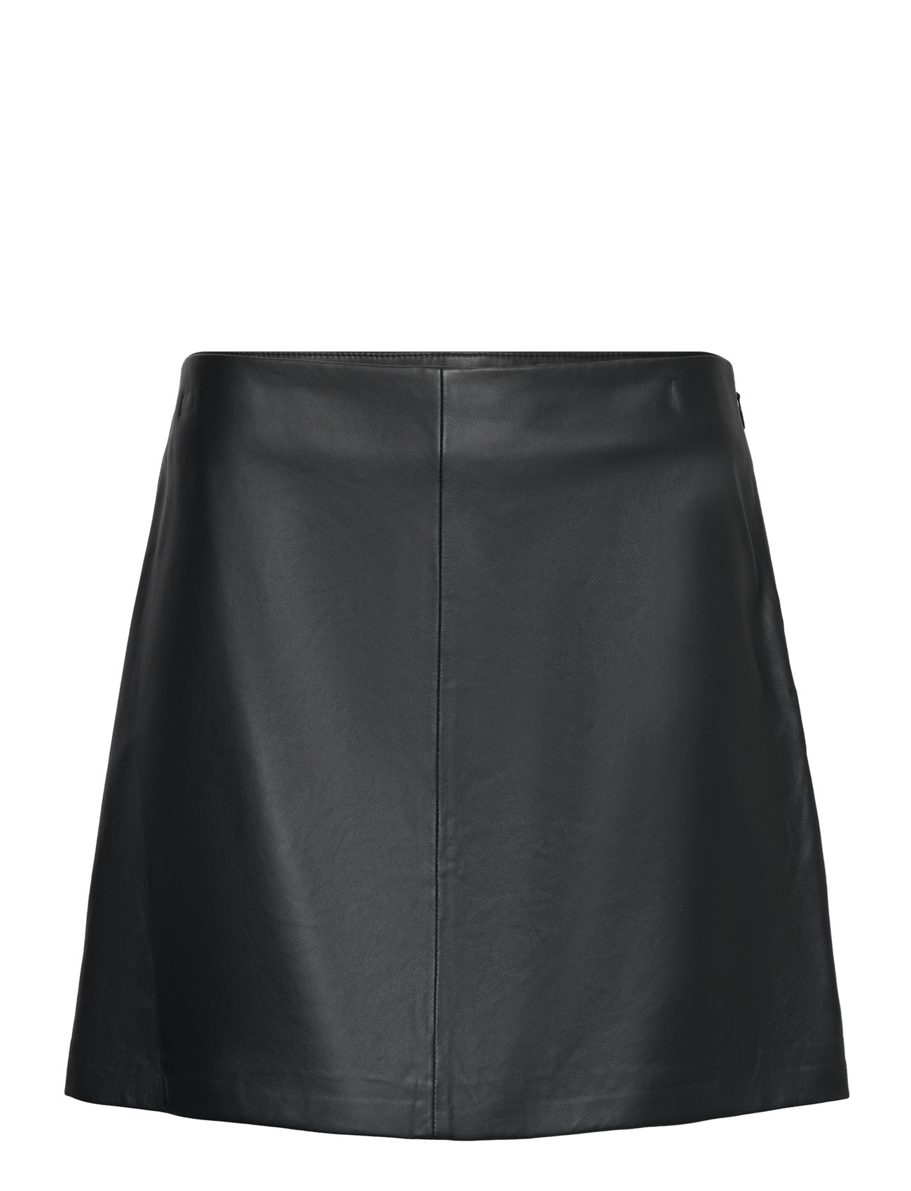 Leather Pencil Miniskirt Kort Nederdel Black Lauren Ralph Lauren