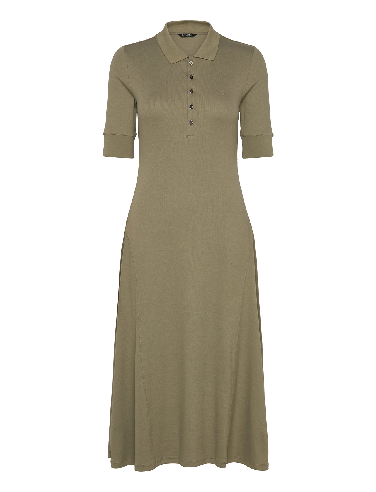 Lauren Ralph Lauren Cotton-Blend Polo Dress Grön