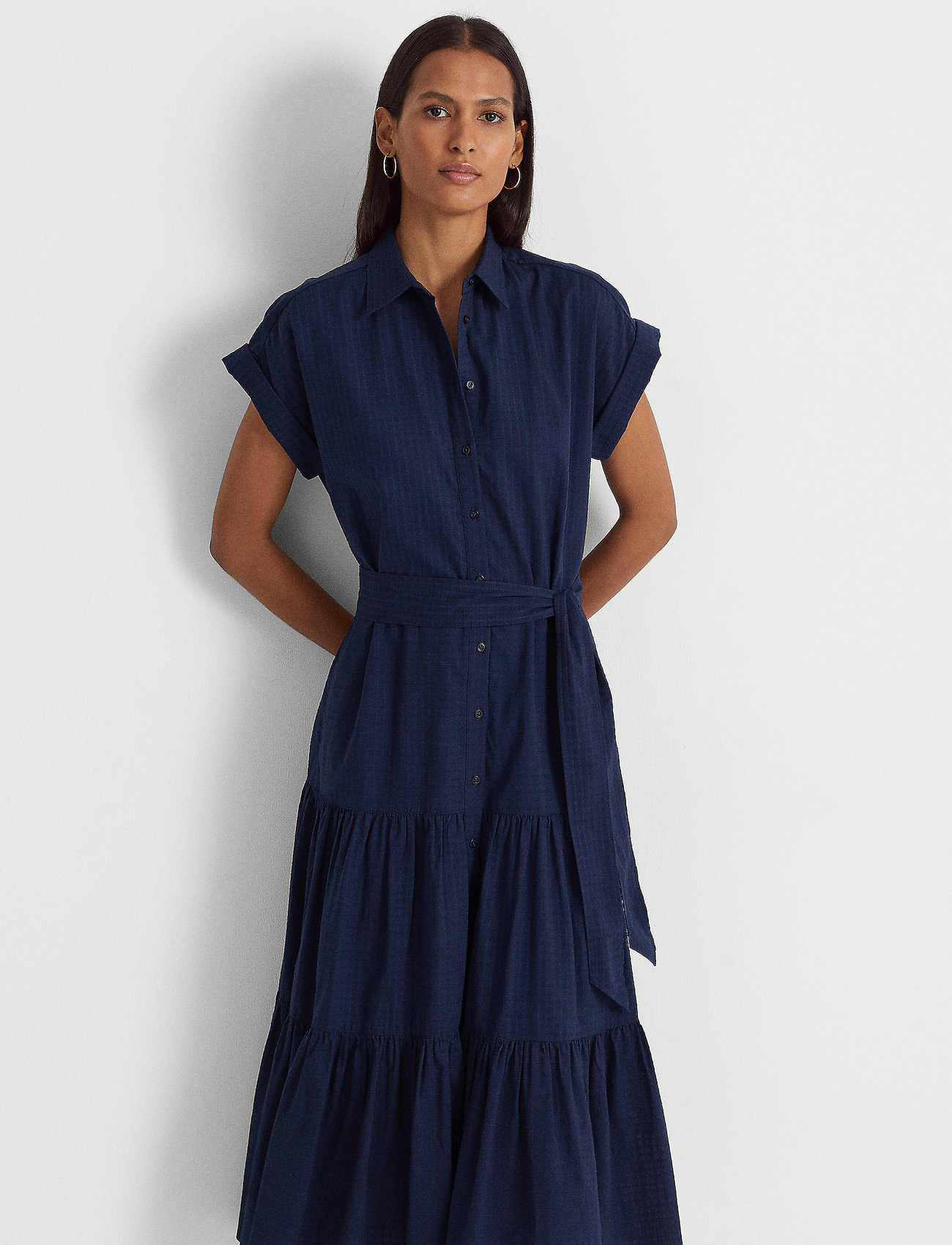 Lauren Ralph Lauren Gingham Cotton Dress - Short Dresses 