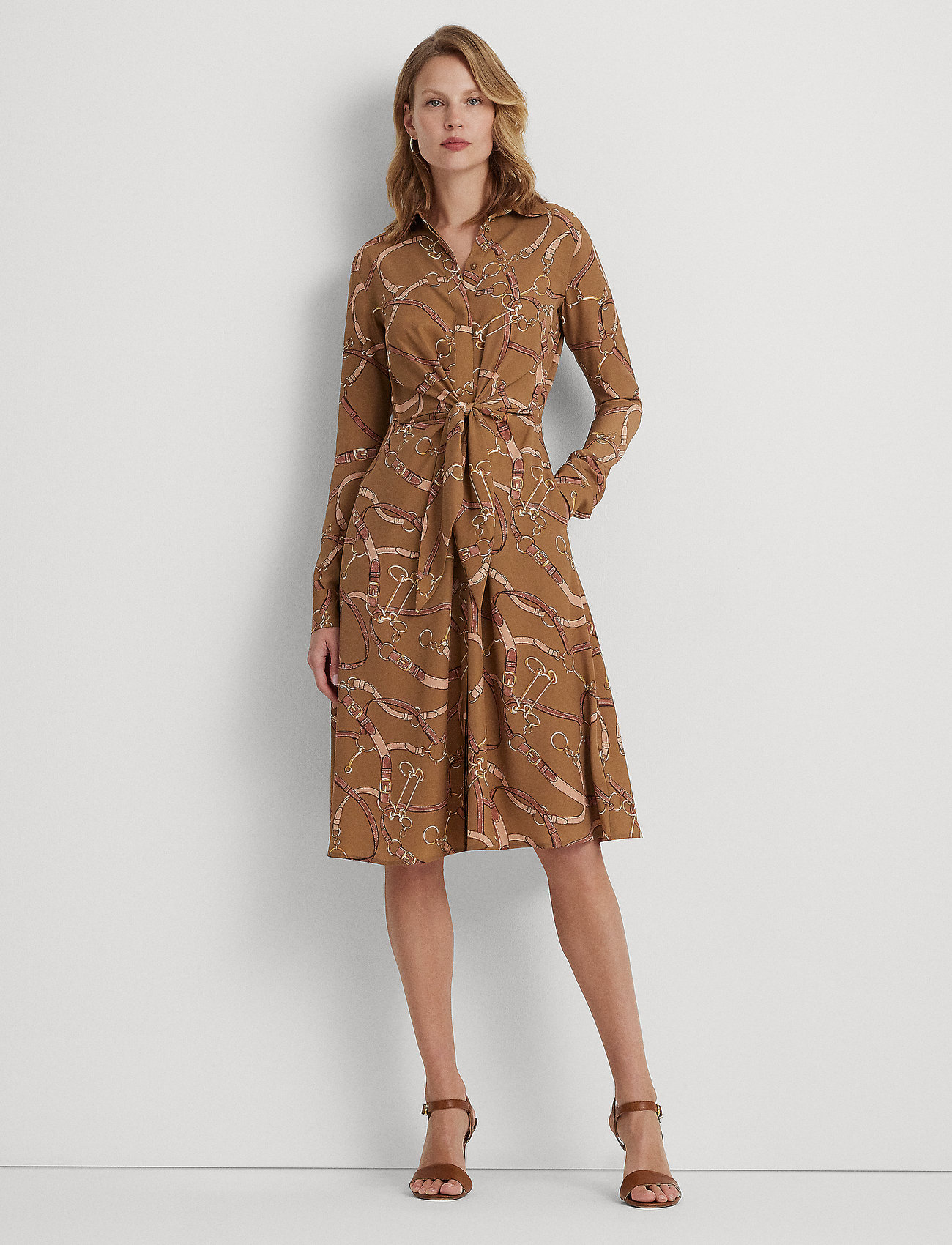 Polo ralph lauren crepe sales shirtdress