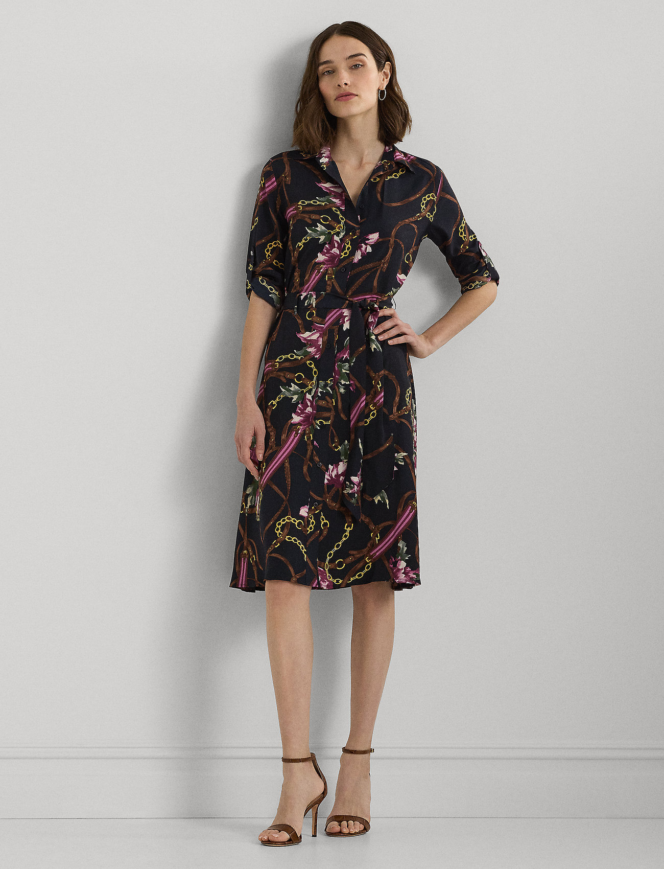 PrintCrepeShirtdress