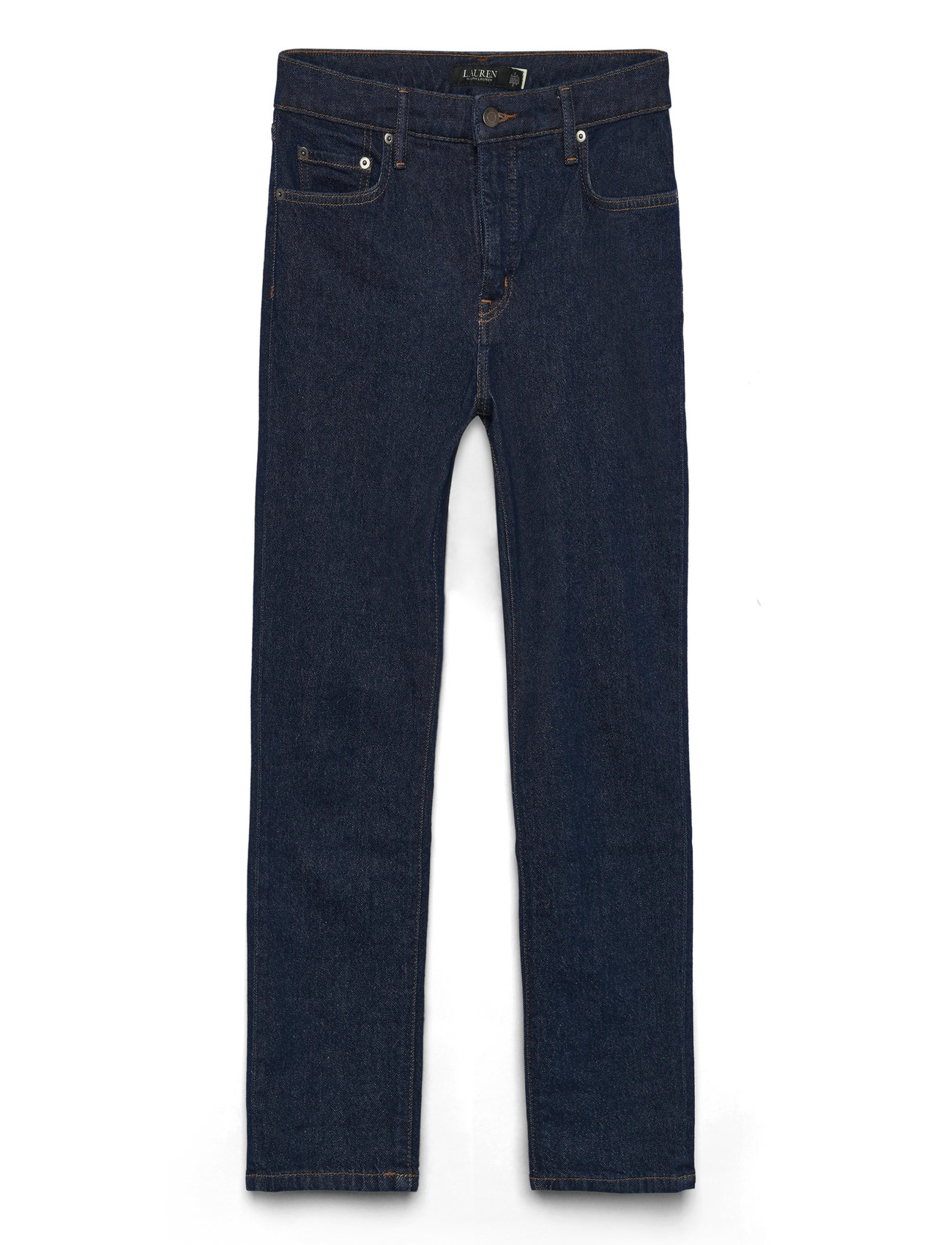 Lauren Ralph Lauren High-Rise Skinny Ankle Jean, 34, Blue, Jeans > Skinny, Dame