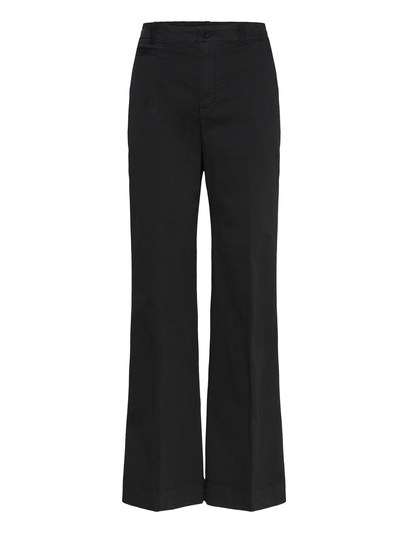 LAUREN RALPH LAUREN Stretch Baumwolle Chino Flare Hose Schwarz - 44 - Damen