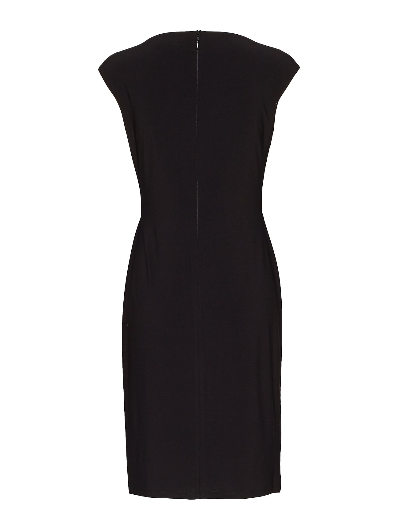 black cap sleeve dress