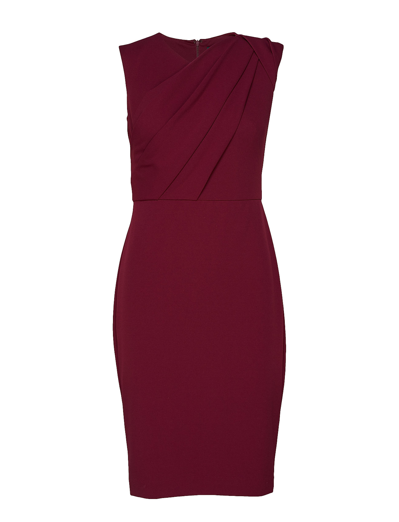 lauren ralph lauren ruched crepe dress