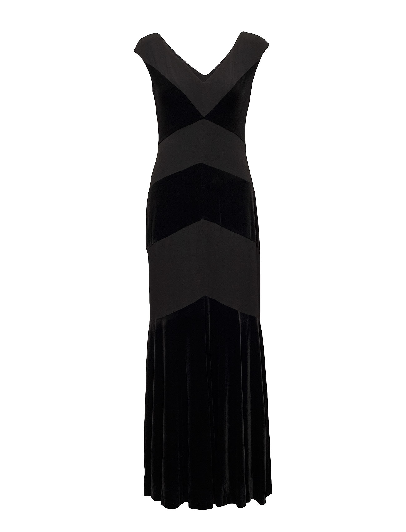 Velvet Jersey Cap Sleeve Gown Black 148 50 Lauren Ralph Lauren Ralph Velvet Jersey Cap Sleeve Gown
