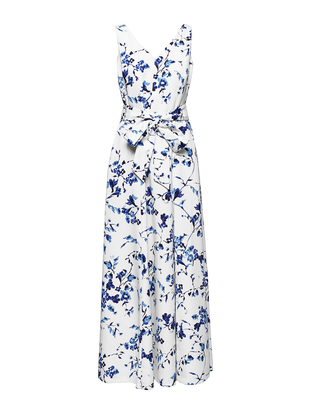 ralph lauren blue and white dress