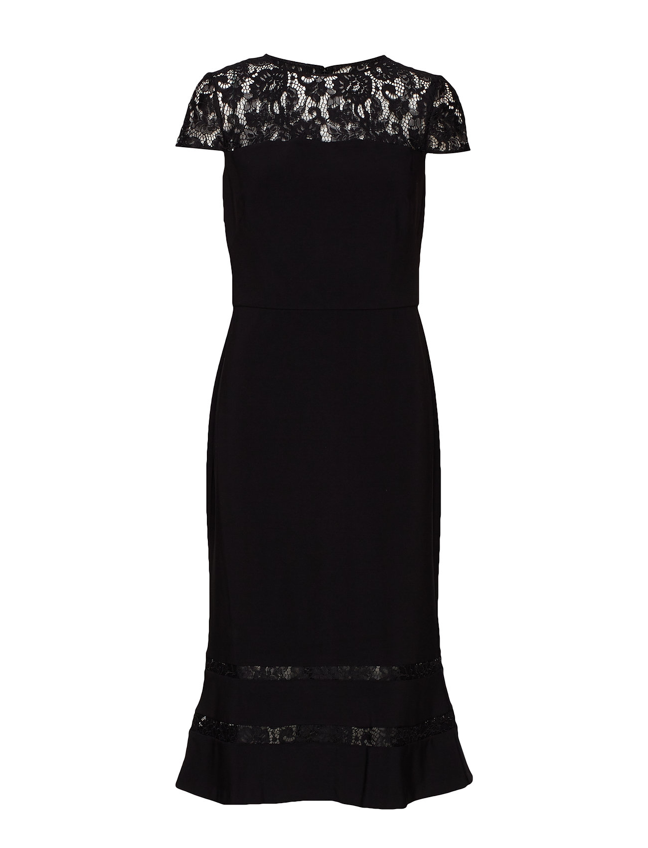 Ralph Mj cktl WComboblackLauren Bonded Dress iuOPZTwlkX