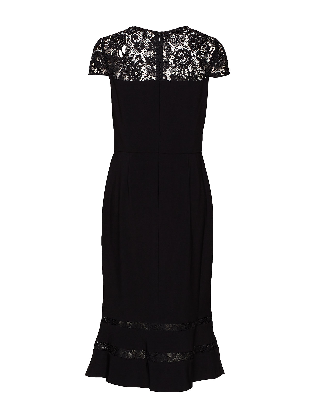 Ralph Mj cktl WComboblackLauren Bonded Dress iuOPZTwlkX