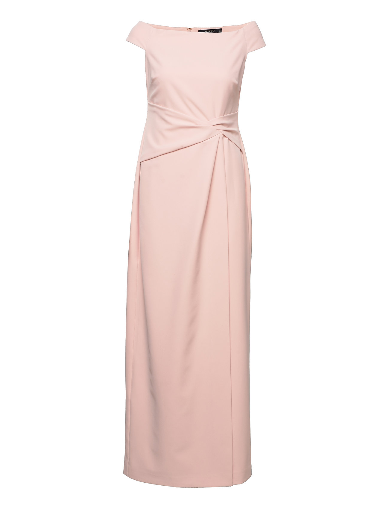 ralph lauren crepe one shoulder dress