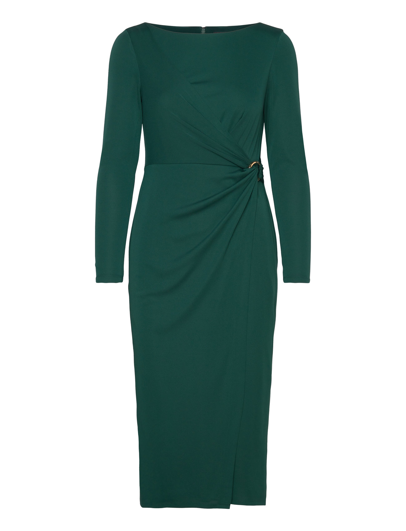 Jersey Long-Sleeve Cocktail Dress Green Lauren Ralph Lauren