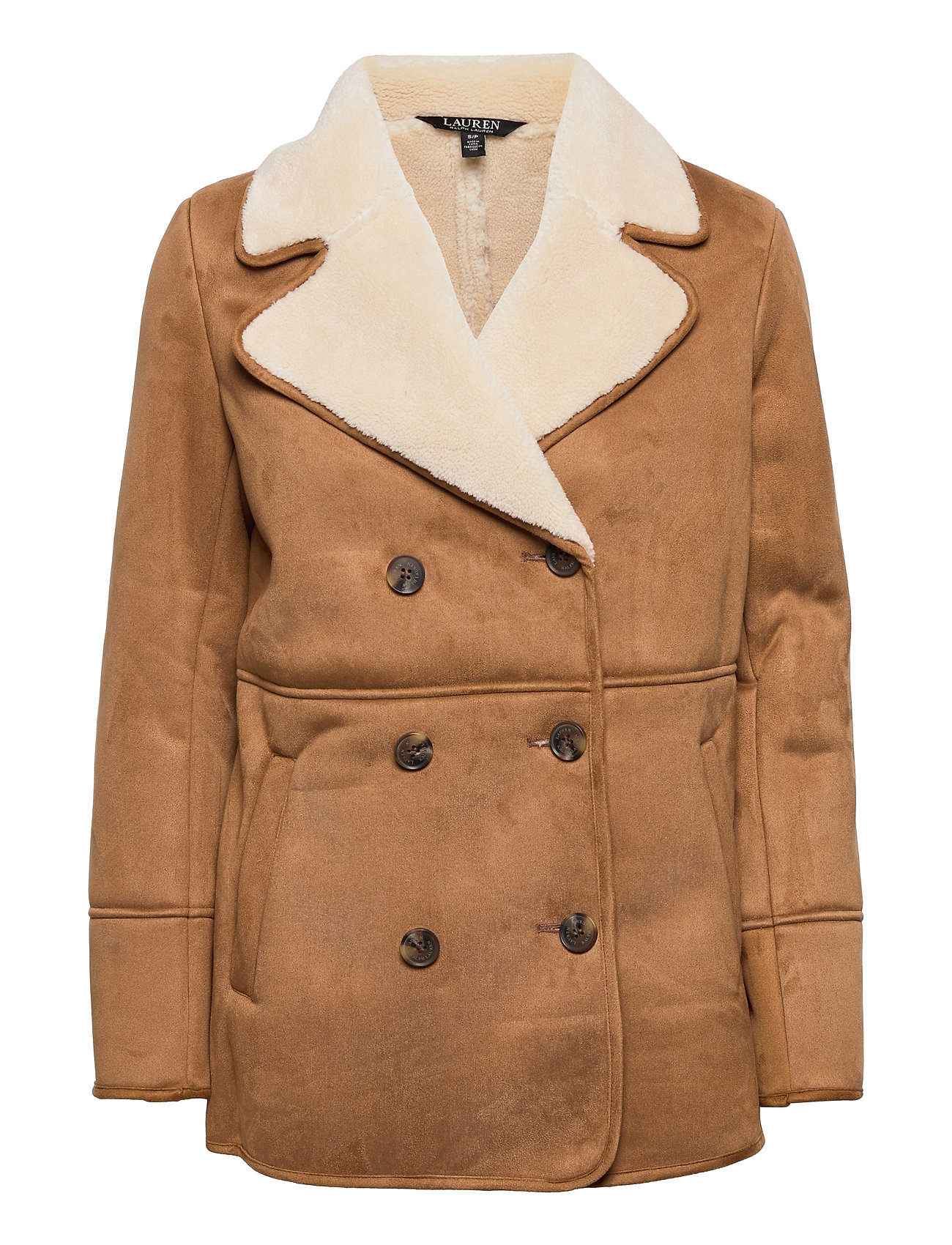 cognac pea coat