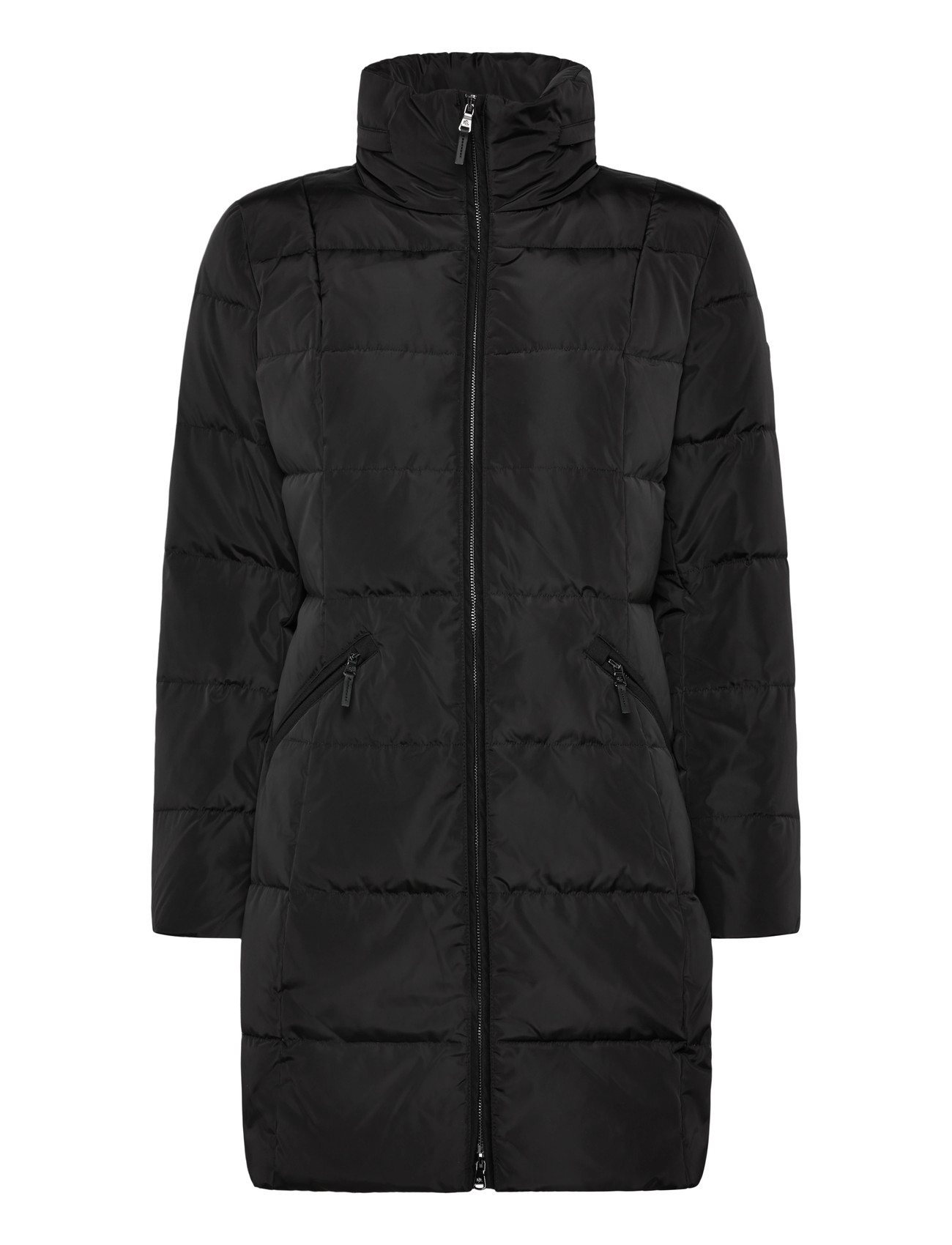 LAUREN RALPH LAUREN Channel-Quilted Funnelneck Down Mantel Schwarz - L - Damen