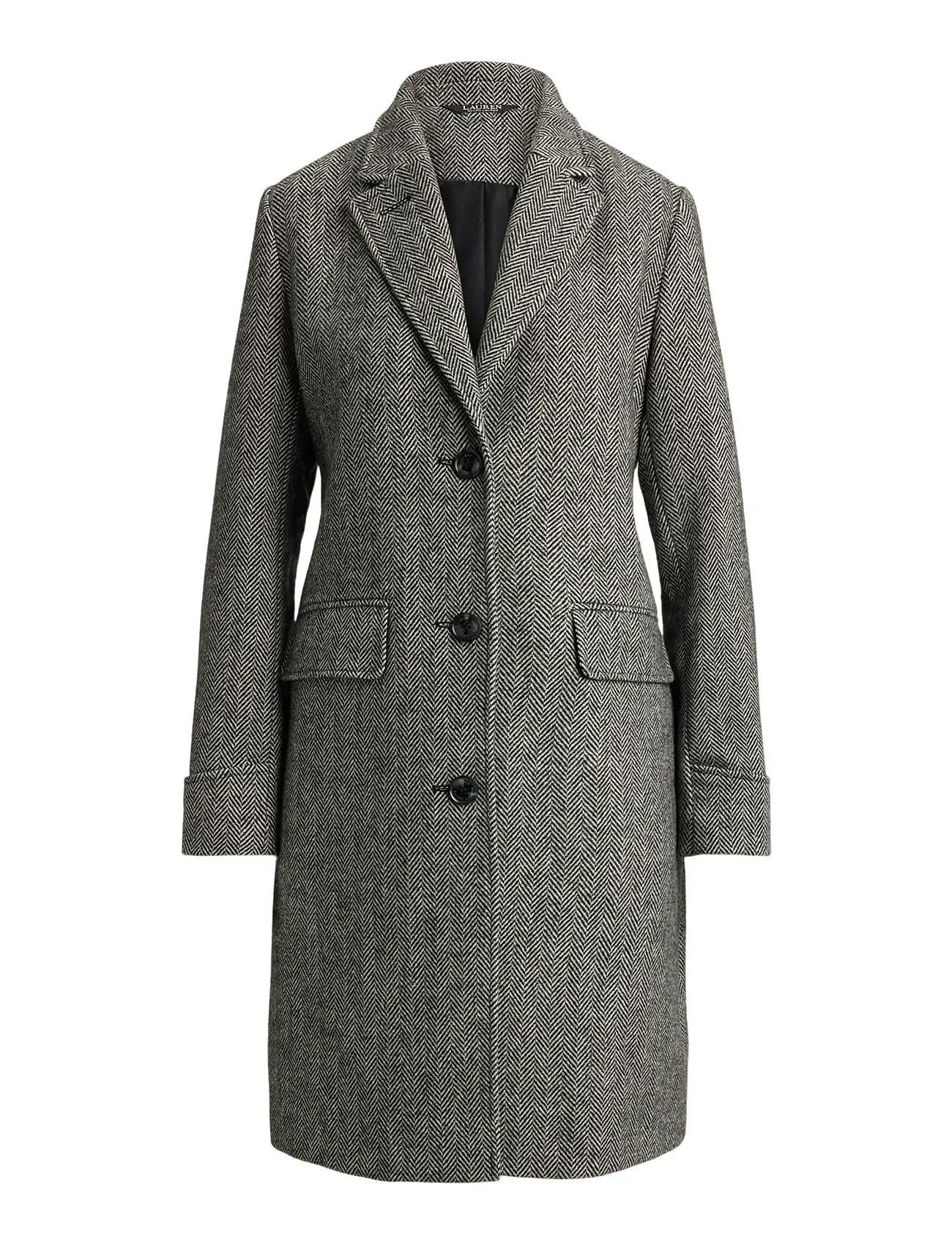 LAUREN RALPH LAUREN Herringbone Mantel Grau - 40 - Damen