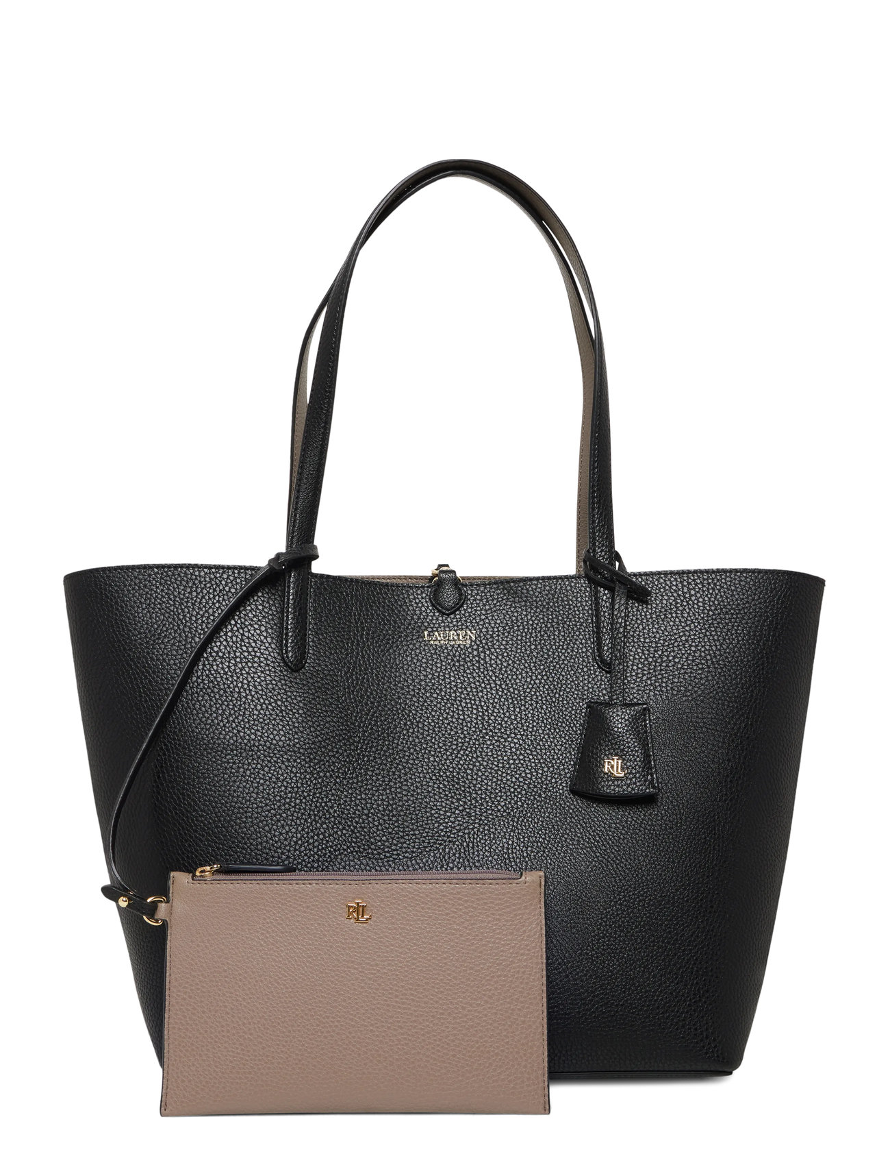 Lauren Ralph Lauren Faux-Leather Reversible Tote Bag, One Size, Black, Tasker > Shoppere, Dame
