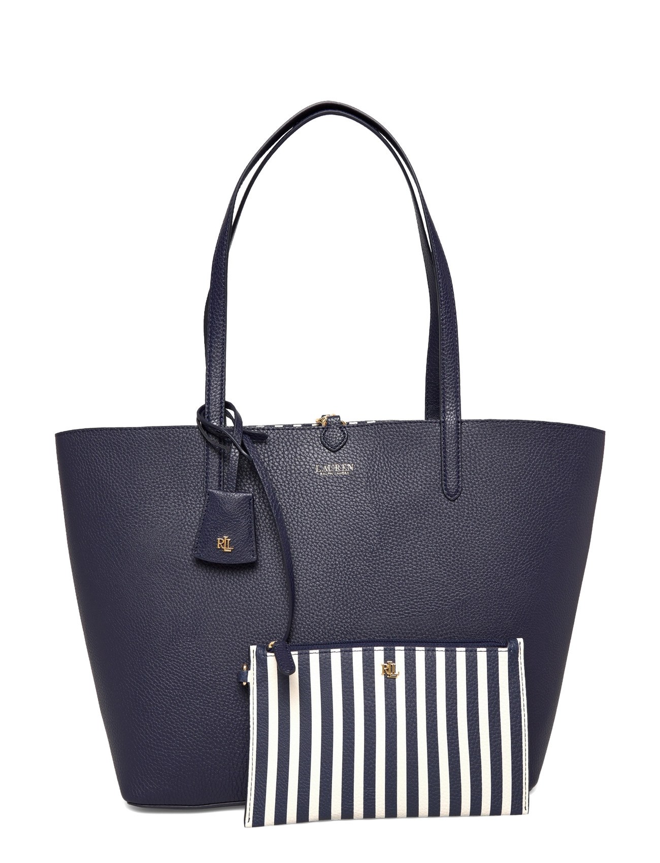 Lauren Ralph Lauren Faux-Leather Reversible Tote Bag, One Size, Navy, Tasker > Shoppere, Dame