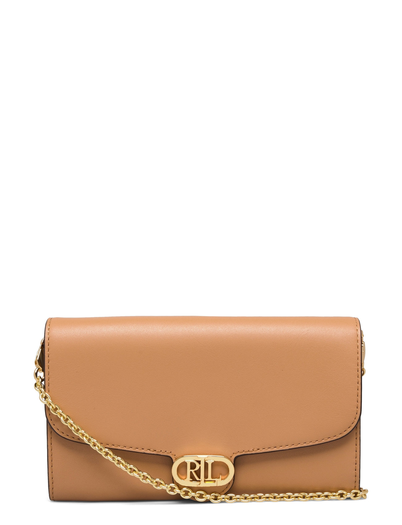 Lauren Ralph Lauren Leather Medium Adair Crossbody (Buff/Beige) - 1377 ...