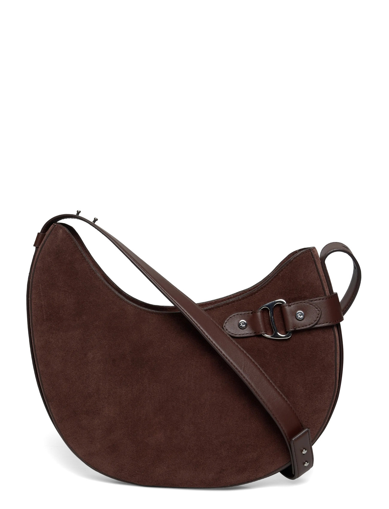 LAUREN RALPH LAUREN Wildleder Large Tasha Schulter Tasche Braun - One Size - Damen
