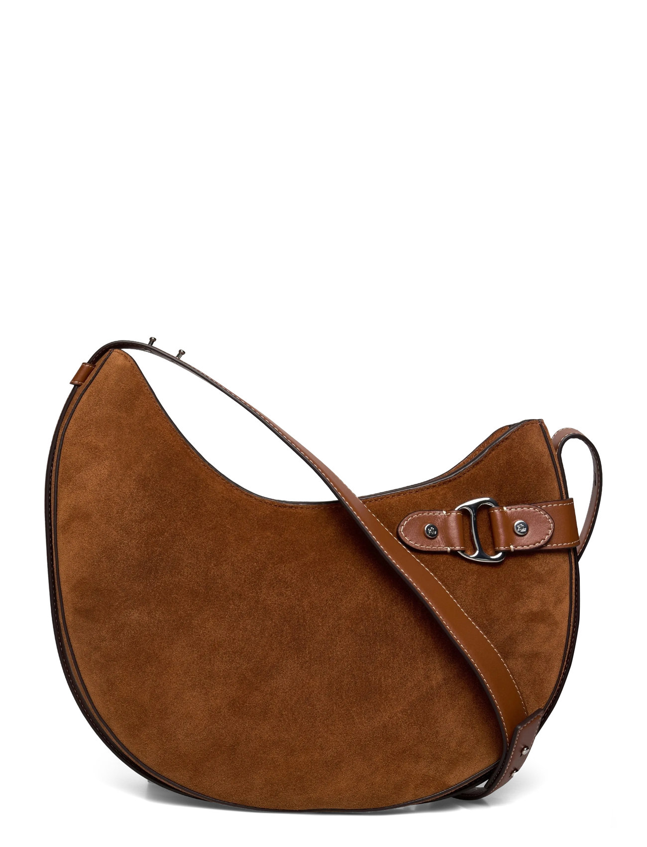 LAUREN RALPH LAUREN Wildleder Large Tasha Schulter Tasche Braun - One Size - Damen