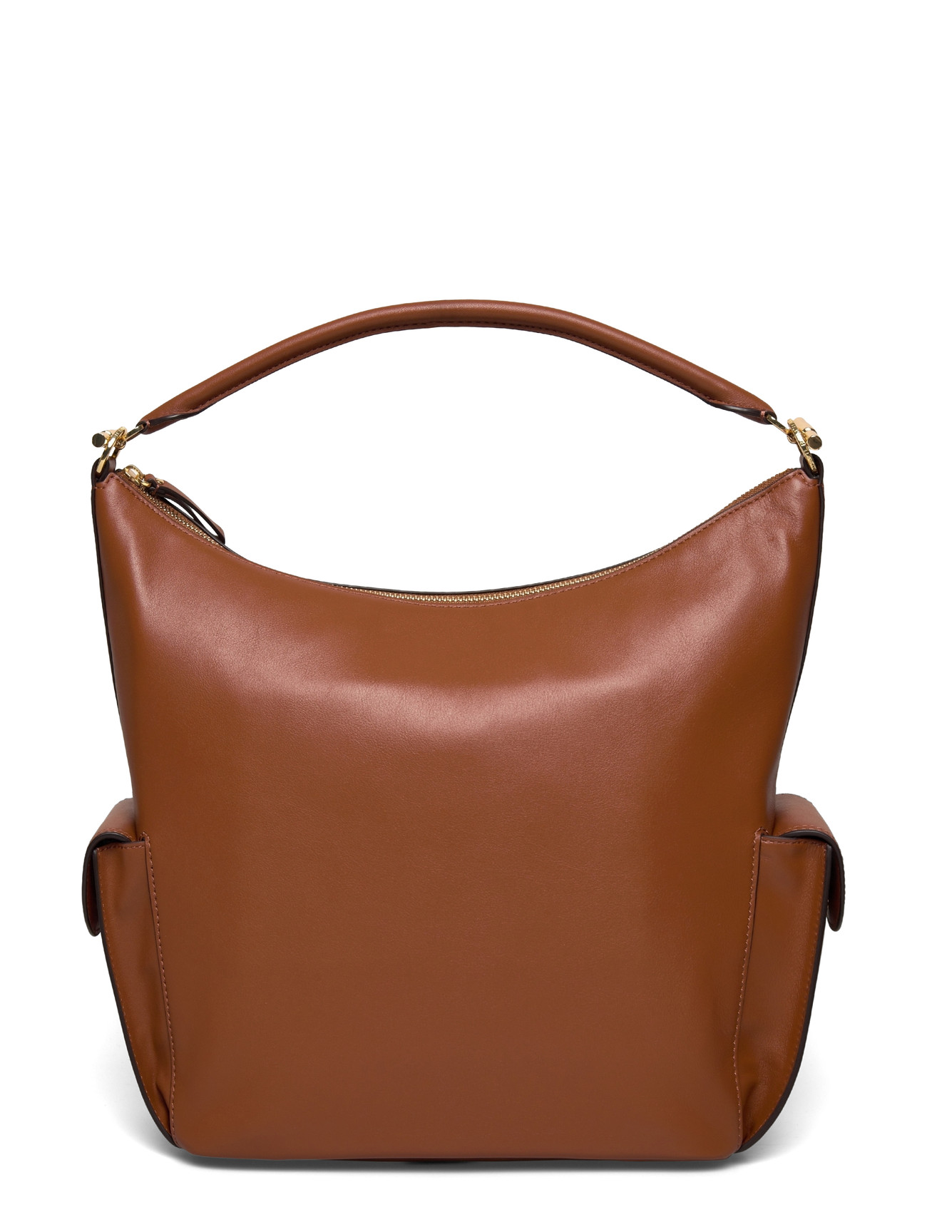 Lauren Ralph Lauren Soft Nappa-Blaike Lg Sh-Sba-Lrg, One Size, Brown, Tasker > Små Skuldertasker-Crossbody-Tasker, Dame