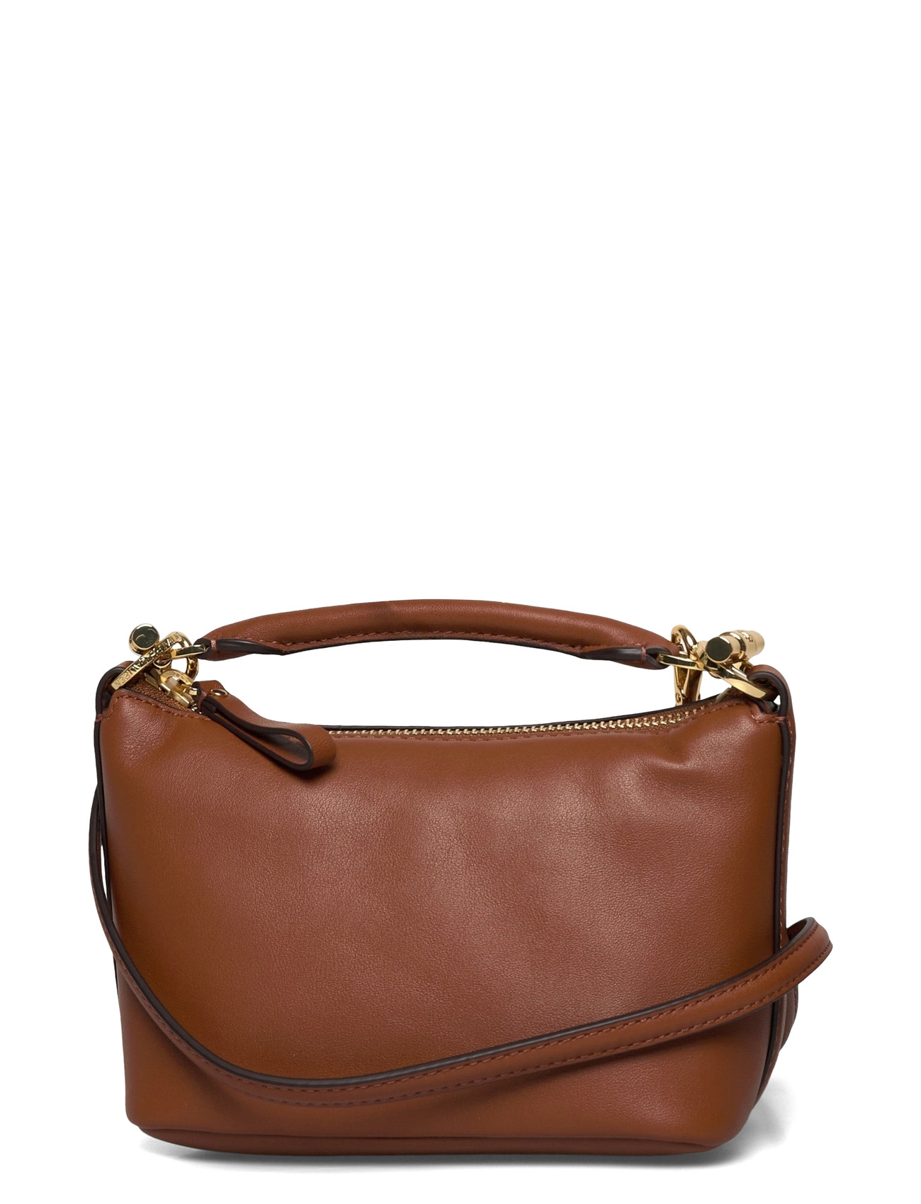 Lauren Ralph Lauren Soft Nappa-Blke Mini Sh-Sba-Sma, One Size, Brown, Tasker > Små Skuldertasker-Crossbody-Tasker, Dame