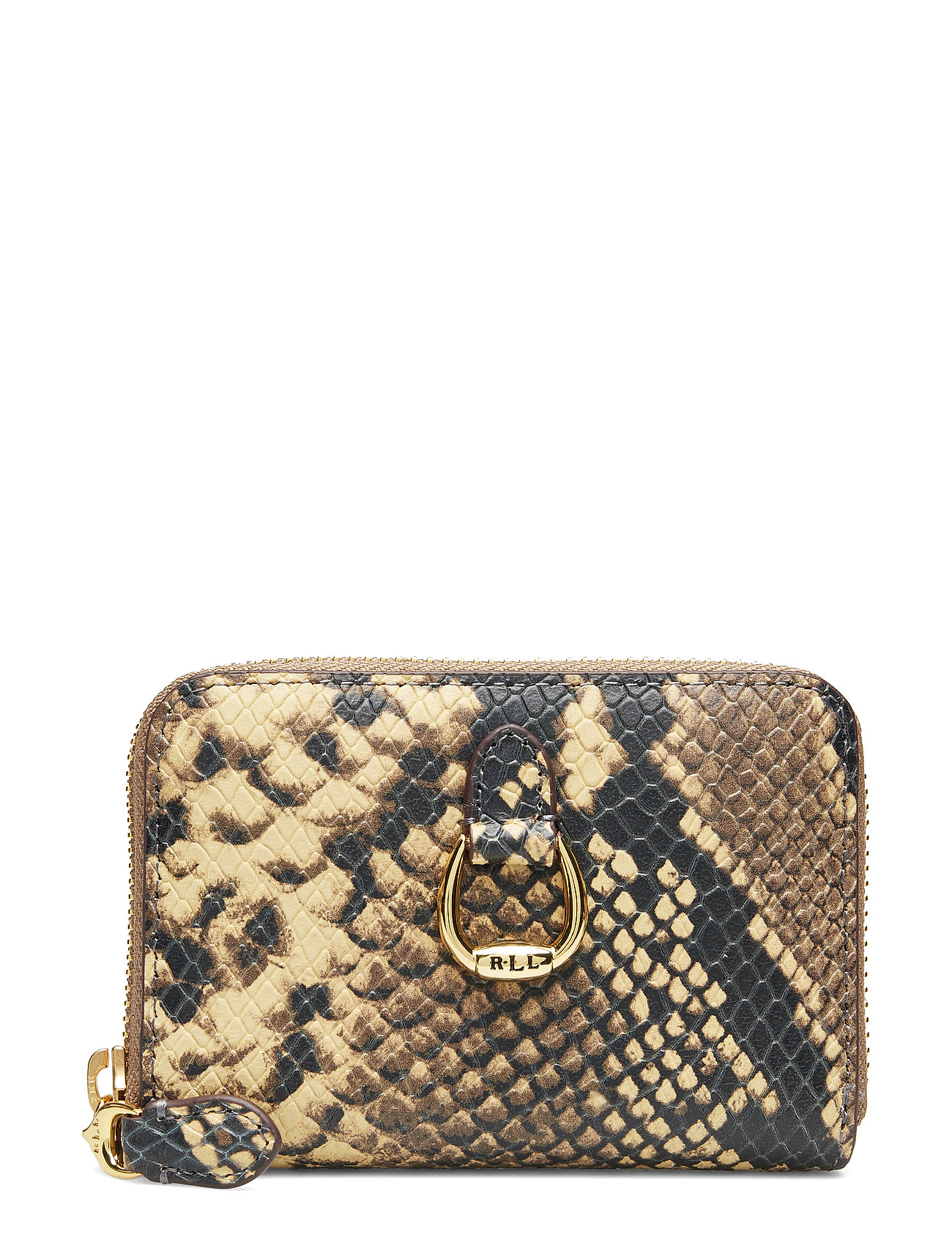 Zip Leather Walletoatmeal Ralph MultiLauren Small UMjqSGLzVp